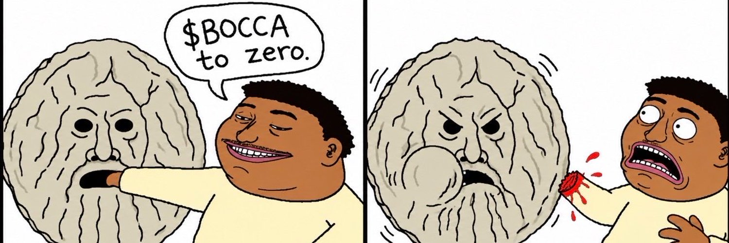 Comic: a man says $BOCCA to zero with his hand in the Mouth of Truth, and loses it